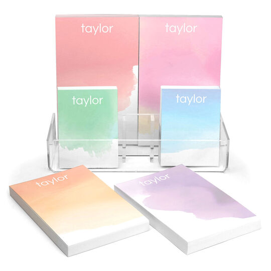 Rainbow Wash Notepad Set